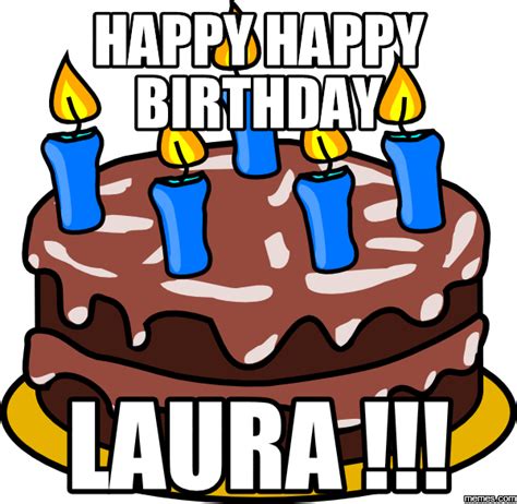 Happy Birthday Laura Clipart Png Download Full Size Clipart