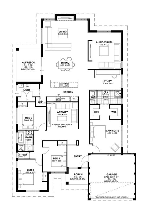 The possibilities are nearly endless! Floor Plan Friday: 4 bedroom, theatre, activity and study ...