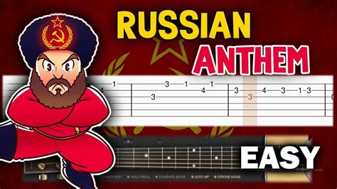 National Anthem Of Ussr Easy Guitar Tutorial Tab Youtube