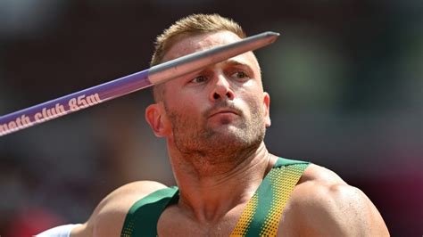 rocco van rooyen misses out on javelin final michelle weber just outside top 20 in marathon