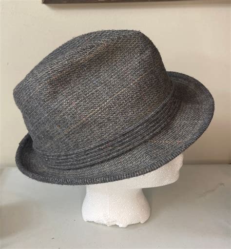 Medium Mallory By Stetson Tweed Fedora Made In The Us Gem