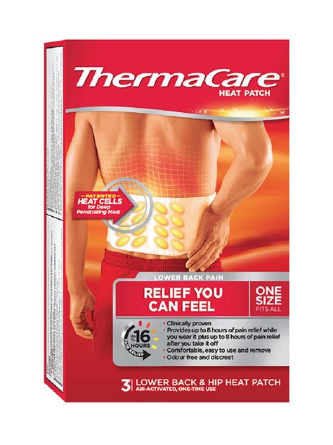 Thermacare Heat Patches For Lower Back And Hip Pain Mumbox