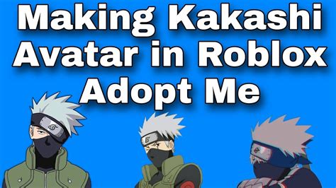 How To Make Kakashi Avatar In Roblox Adopt Metutorial Youtube