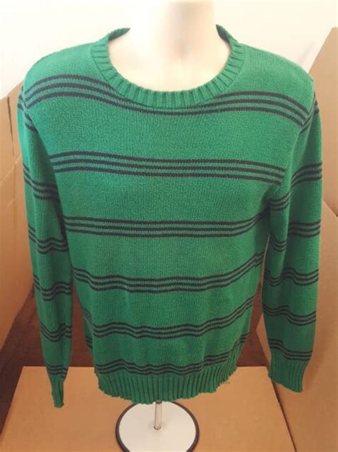 Brooks Brothers Mens Ls Pullover Crewneck Sweater Size M 100 Cotton