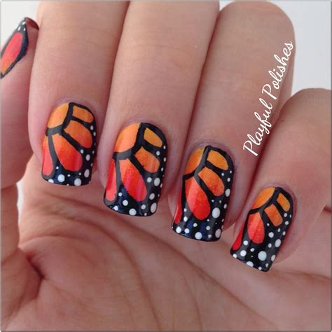 Playful Polishes 31 Day Nail Art Challenge Orange Nails