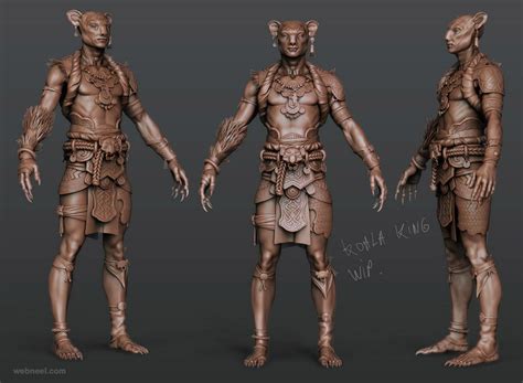 80 astonishing zbrush models and 3d character designs for your inspiration