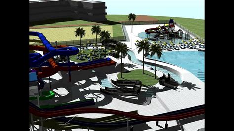 3d Design Of Water Park Youtube