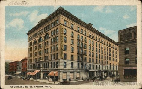 Courtland Hotel Canton Oh Postcard