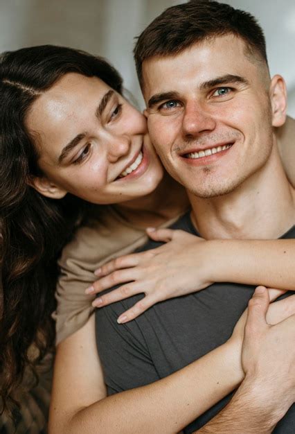 Free Photo Portrait Of Adorable Couple In Love