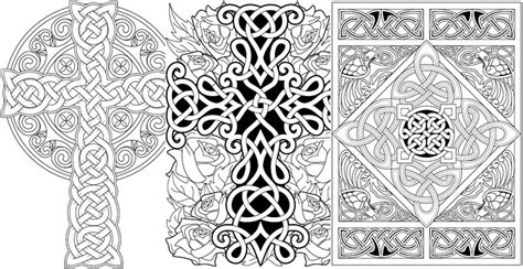 Celtic Crosses Colouring Book