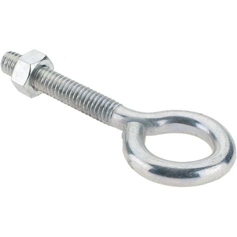 Made In USA 5 16 18 Zinc Plated Finish Steel Wire Turned Eye Bolt
