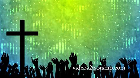 Cross And Hands Lifted Up Worship Background Youtube