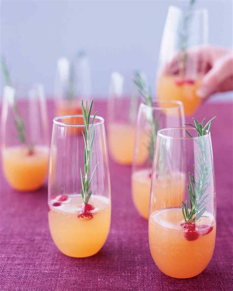 It can be quite daunting to plan the holiday. Holiday Champagne Cocktails | Martha Stewart