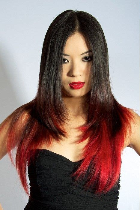 How To Style Black Hair With Red Tips 6 Amazing Ideas Black Hair