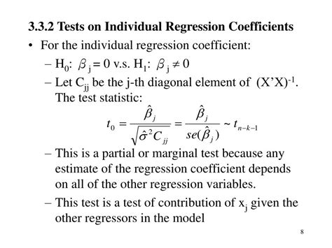 PPT 3 3 Hypothesis Testing In Multiple Linear Regression PowerPoint