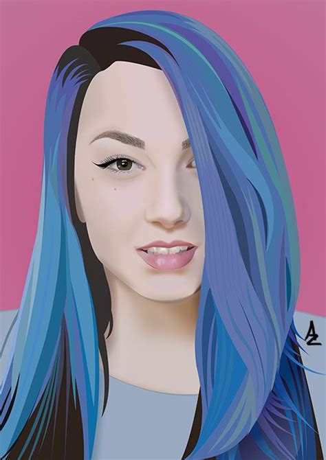 Self Portrait In Adobe Illustrator On Behance Adobe Illustrator
