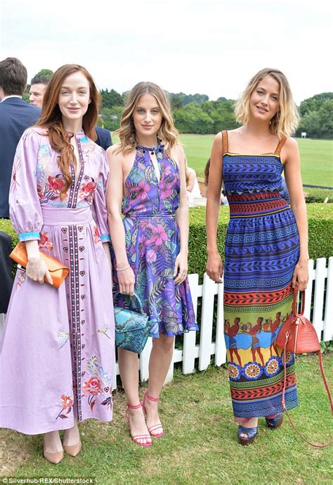 Tess Ward Attends Polo After Splitting From Harry Styles Daily Mail