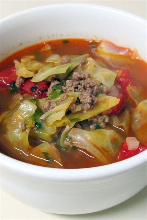 For each roll, place about 3 tablespoons beef mixture in cooked cabbage leaf; Stuffed Cabbage Stoup | Recipe in 2020 | Food network ...