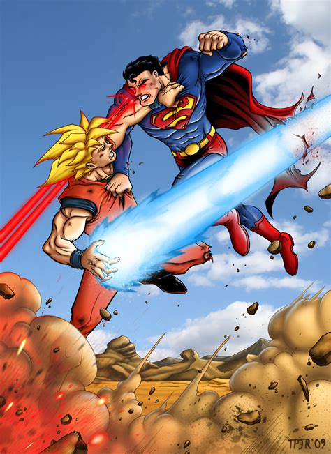 Superman Vs Goku By Tpollockjr On Deviantart