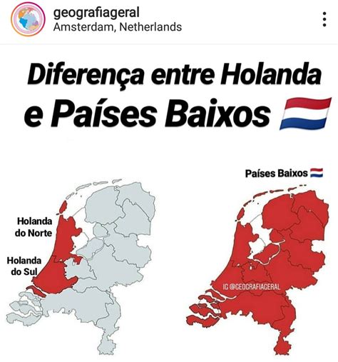 FÓRMULA GEO Diferença entre Holanda e Países Baixos
