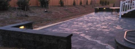 Paver Patio Stairs Sitting Walls In Odenton Maryland Three Little