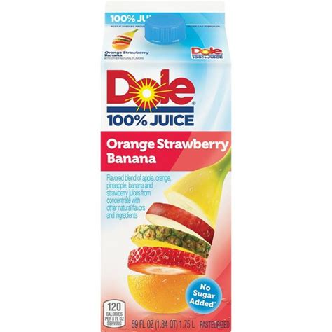 Dole Fruit Juice Flavors