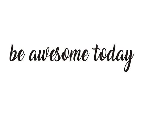 Toarti Be Awesome Today Wall Decal Mirror Sticker Motivational