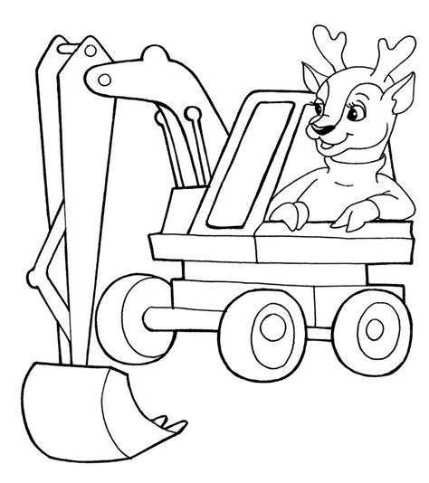 Free coloring pages to print or color online. Excavator coloring pages to download and print for free