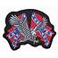 Rebel Confederate Flags Eagle Embroidered Biker Patch – Quality 