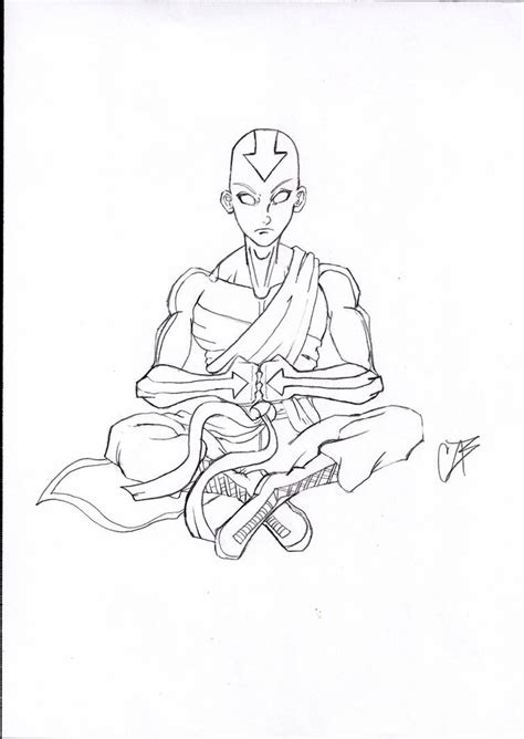 Aang Avatar State By Blix007 On Deviantart