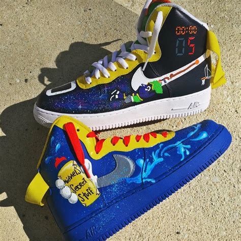 Nike Air Force 1 High Space Jam Custom By Donnell Brooks Space Jam