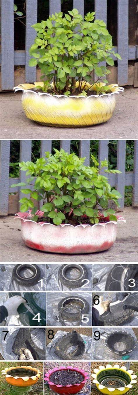 20 Best Diy Tire Planter Flower Pot Ideas And Projects For 2023 Flower