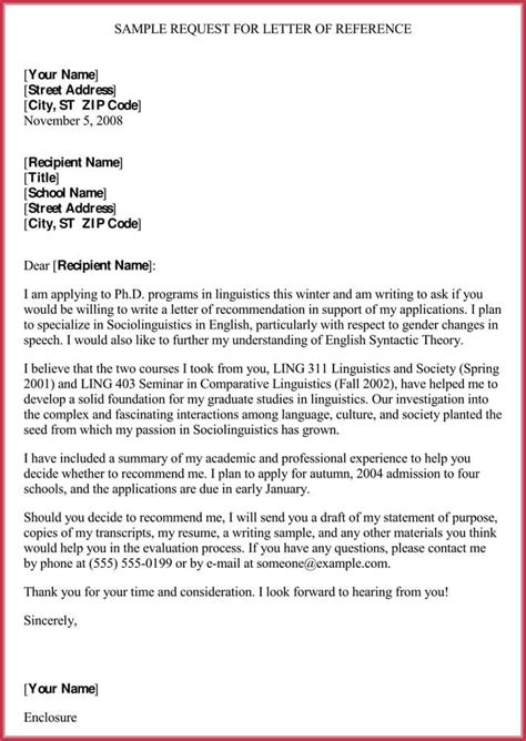 Formal Reference Letter 8 Sample Letters Examples And Formats