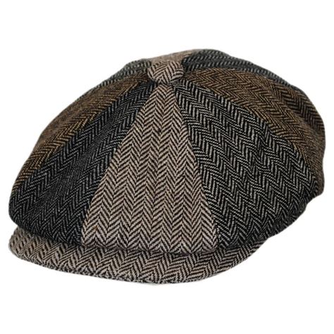 B2b Jaxon Baby Herringbone Patchwork Wool Blend Newsboy Cap Kids Hats