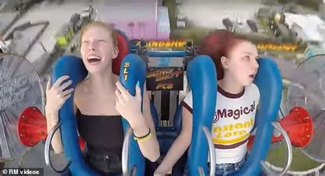 Hilarious Video Shows Girl Passing Out On A Slingshot Ride With A Friend She Warned Not To Faint