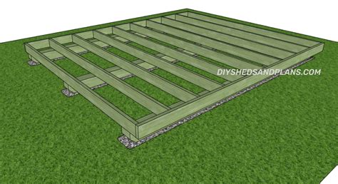 How To Build A Shed Floor On Skids How To Attach Skids To A Shed Diy