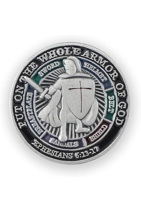 Put On The Whole Armour Of God Knights Templar Crusader Pin Badge