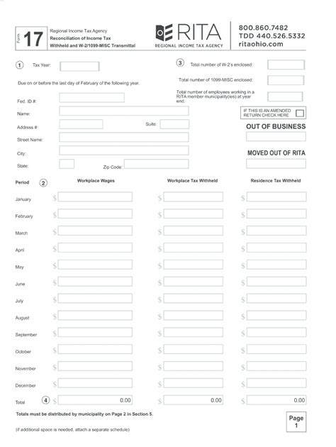 Rita Form 11 Fillable Printable Forms Free Online
