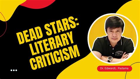 Dead Stars Literary Criticism Youtube