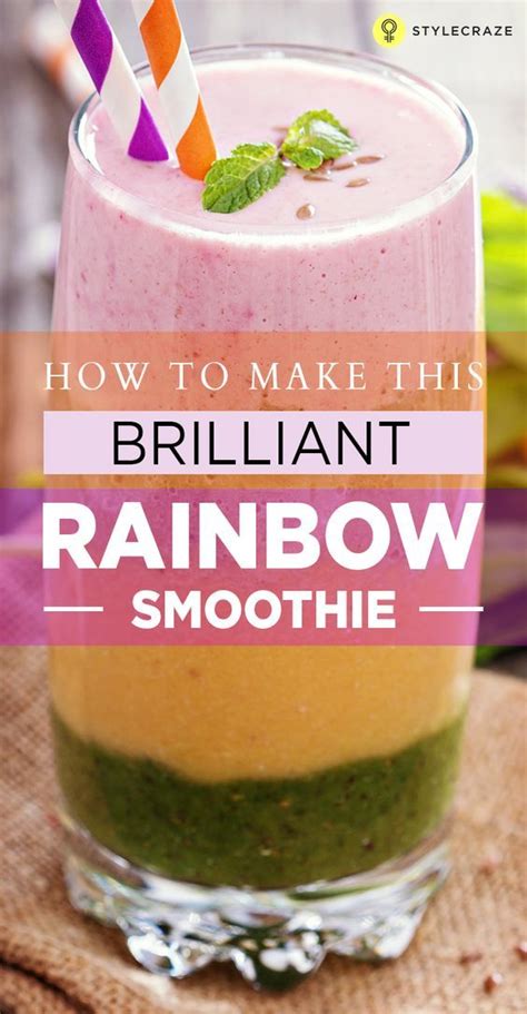 We All Love Smoothies Today I Am Sharing The Recipe For A Colorful