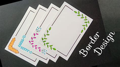 Simple And Easy Border Designs For Project Design Talk