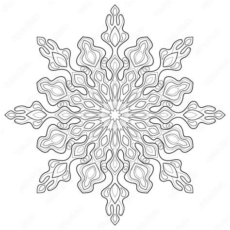 Mandala Winter Coloring Page Mandalasworld