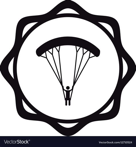 Skydiving Extreme Sport Royalty Free Vector Image