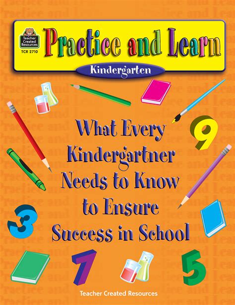 Practice And Learn Kindergarten Tcr2710 Teacher Created Resources