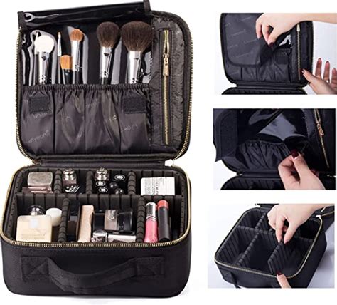 Rownyeon Makeup Bag Large Makeup Bag Makeup Case Professional Makeup