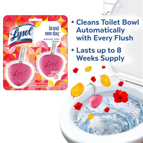 lysol toilet bowl cleaners mandarin and ginger lily scent 2 82 ounce