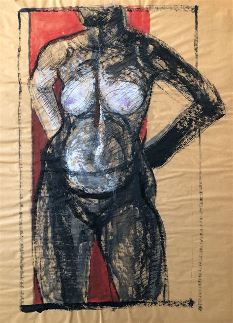 Nude In Red Door Rebecca Einhorn