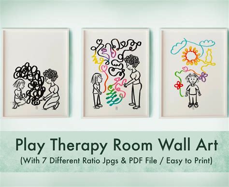 Play Therapy Room Wall Art Play Therapy Posters Play Etsy
