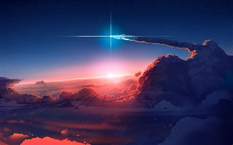 Shooting Star In Sunset Rbackgrounds