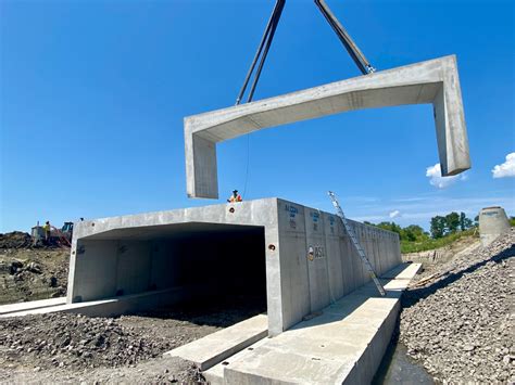 M Con Products Inc Manufactures Large Span Three Sided Culvert For